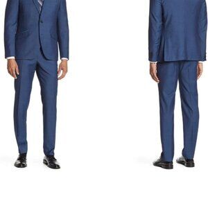 The Savile Row Brixton Extra‎ Trim Fit Suit Pants Navy 44R